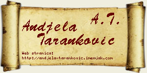 Anđela Taranković vizit kartica